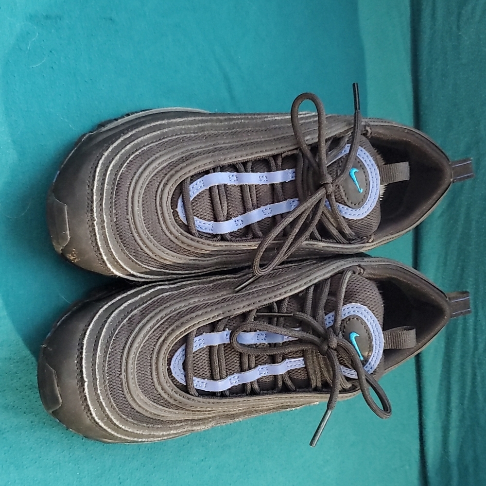 Black and blue nike airmax 97 size 5.5y women size 7